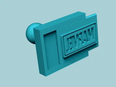 Stamp 106 - Marvel Logo - Fondant Decoration Maker Toy 3D print model