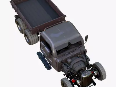 Retro Hot Rod Truck M1 3D model