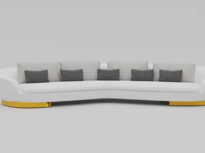 Sofa - Interior furniture 3D model