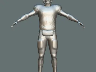 T-Pose Rigged Jalen Hurts Philadelphia Eagles NFL 3D model
