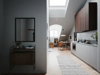 Attic Apartment for 3DSMax 3D model