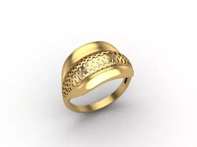 Plain Ring Women Ready STL 3DM Models Womens Rings 3D models 3D print model 17