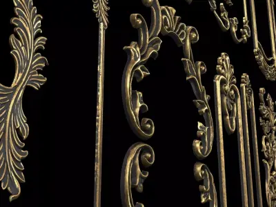 Collection of classical panels   3D model