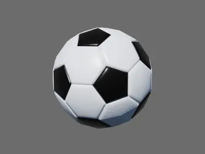 Football Soccer Ball Low-poly 3D model