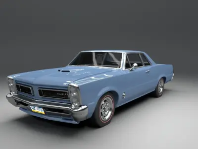 pontiac gto 1965 3D model