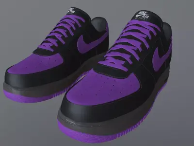 NIKE AIR FORCE 1 LOW SHOES PBR Low-poly 3D model