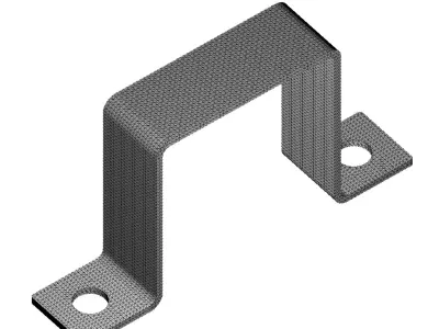 Square Pipe Clamp 3D print model