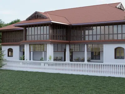 Luxury villa 3D model