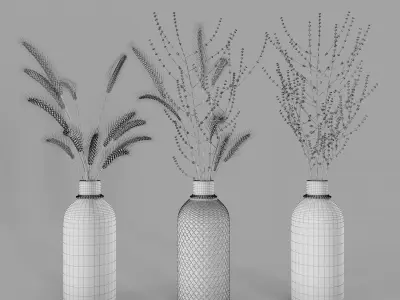 Hemase Collection Bouquet No5 Low-poly 3D model