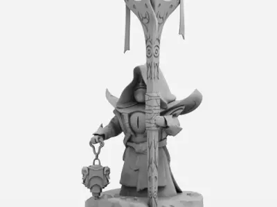 Warlock Chibi - DOTA 2 - 3D Print Collection 3D print model