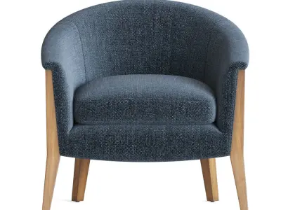 Oana Mid Century Armchair 3D model