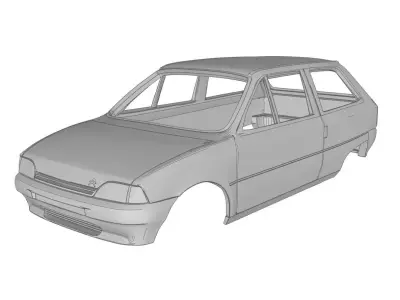 Citroen AX 3p 3D print model