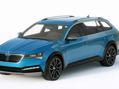Skoda Superb Scout 2020 3D model