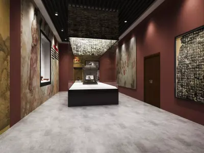 museum Low-poly 3D model