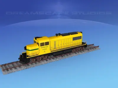 Diesel Locomotive V01 3D model