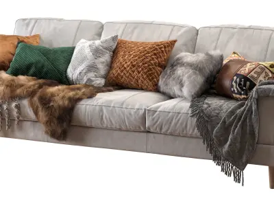 Capri sofa 258 cm 2 3D model