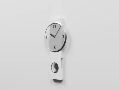 Modern Pendulum Clock 3D model
