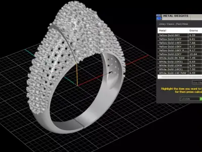 ring woman  3D print model 3
