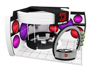  Booth Exhibition Stand a437a 3D model