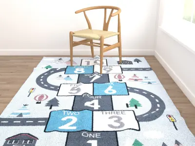 4 in 1 Rug Collection No 23 Low-poly 3D model