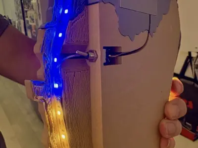 Israel 3D Map Wall Lamp model for 3D Printing 3D print model