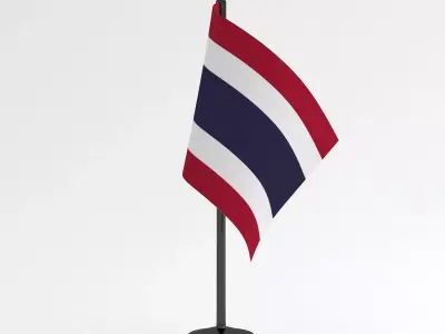 Table Flag Thailand 3D model