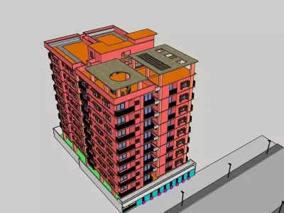 apartment lakeside 3D model
