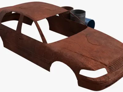 Scrap Car 3D model