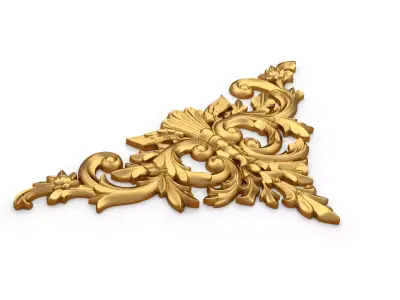 Decorative Classic Corner Element 04 3D print model