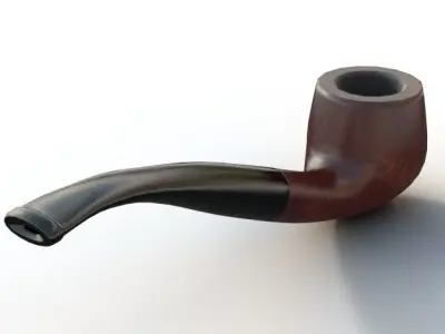 Smoking Pipe Low-poly 3D model