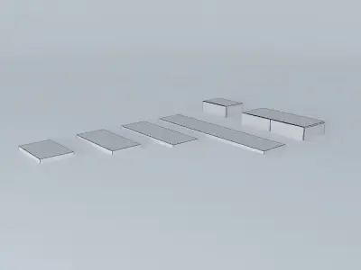 ZOE OPEN night tables by Agabe Interiorismo 3D model