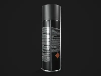 Spray Paint Can Low-poly 3D model