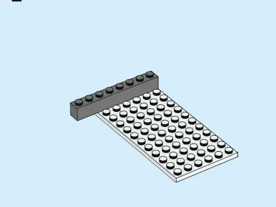 TwindBricks3D - 40484 Santa Front Yard 3D print model