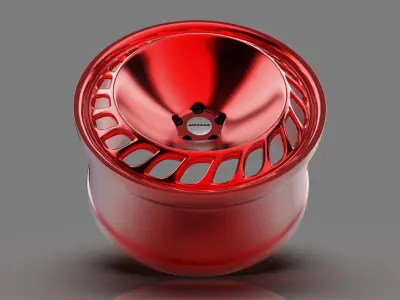 Messer ME 03 Wheel RED Highpoly Lowpoly  3D print  3D print model