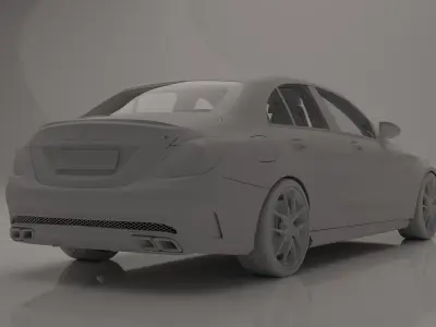 Mercedes Benz-C63 AMG 3D model