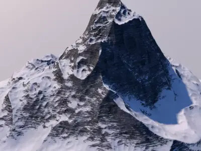 Mountain snowy Free 3D model