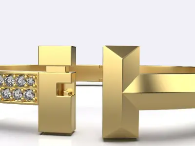 Tiffany T Bracelet 3D print model