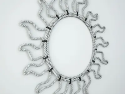 Audoux Minet Rope Convex Mirror 3D model