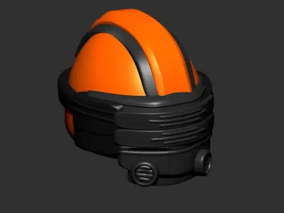 helmet high poly sculpt 3d printable  3D model 58