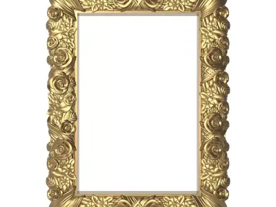 Carved Picture Frame 3D model