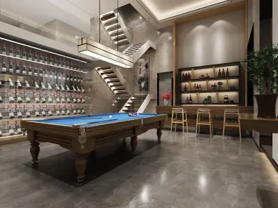 Billiard Room 3D model