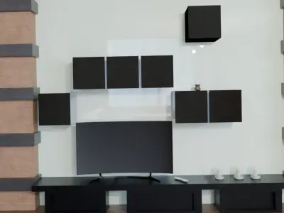 Minimalistic Interior room Free 3D model purchase