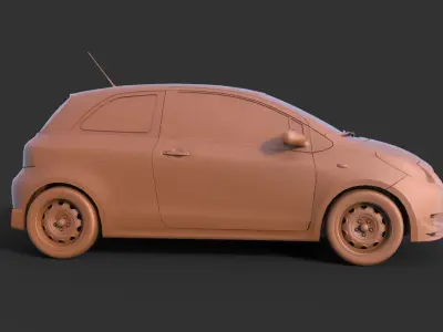 Toyota Yaris 3D print model