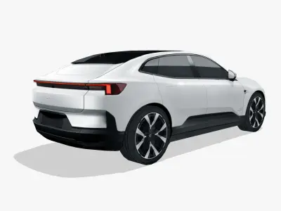 Polestar 4 2024 Low-poly 3D model