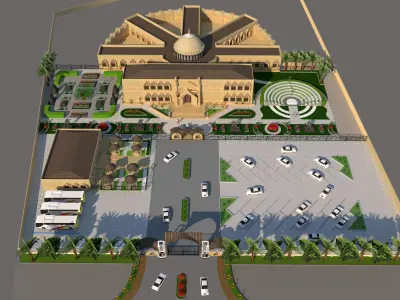 Cultural Museum 3D model