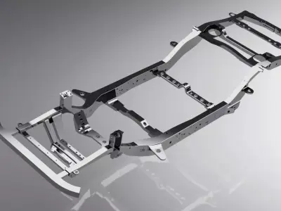 Toyota Land Cruiser Prado Chassis Frame 3D model
