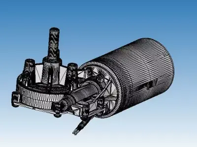 Gear motor  Free 3D model