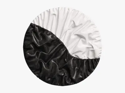 Folded Round Panno 3D model