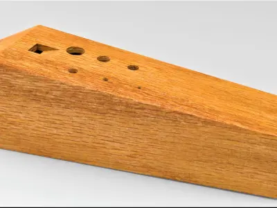 Hind Obelisk Alto Ocarina  Low-poly 3D model