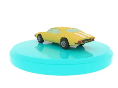 Chevrolet Camaro 1967 Low-poly 3D model